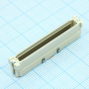 529011074, Соединитель плата-плата шаг 0.635мм, вилка, высота от 12 до 16мм, ширина 6,4мм, 100 контактов