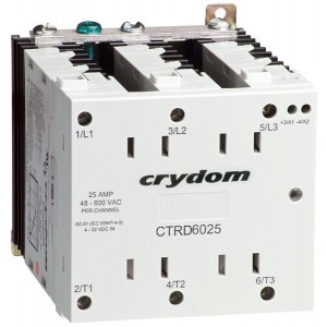 CTRC6025, Твердотельные реле - Промышленного монтажа 600V/25A 180-280A Cinput 90mm 3ph DR Z