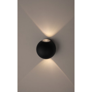 WL11 BK Подсветка ЭРА Декоративная подсветка светодиодная ЭРА 2*1Вт IP 54 черный (20/400)(кр.1шт) [Б0034609]