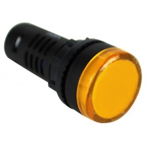PCL2224V700B, Светодиодные панельные индикаторы PMI RND 22mm LED 24V Flat Lens Yellow