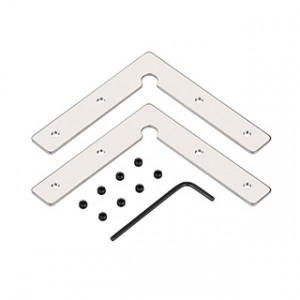 Соединитель профиля ARH-СEIL-S14-SHADOW-90 Set 039831, Угловой соединитель 2-х отрезков профиля ARH-СEIL-S14-SHADOW. Установка в паз на профиле. В комплекте: соединитель - 2 шт, винт - 8 шт. Цена за 1 комплект.