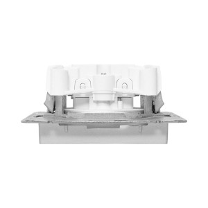 Механизм розетки, 16А, без заземления, со шторками, алюминий Эпика EKF UP1-SOA-101