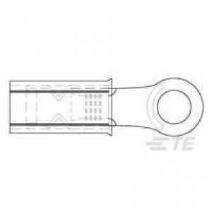 1958448-1, Клеммы TERMINAL,PIDG, RT IR, 16 AWG, #6 STUD
