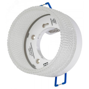 Встраиваемый светильник под лампу GX53 DK97 WH/TR белый прозрачный Б0057456