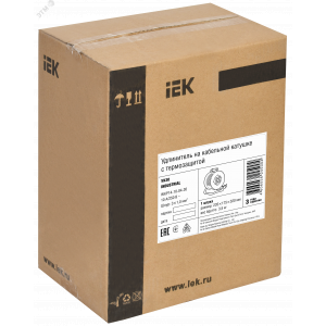 Удлинитель на катушке 4х30м с заземл. 10А IP20 Industrial УК30 3х1 термозащита WKP14-10-04-30