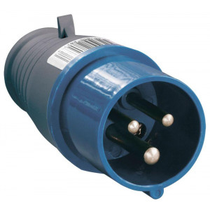 Вилка эл. каб. 16А 2P+PE 16А 220В IP44 ССИ-013 PSR01-016-3