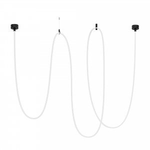 Светильник SP-TROPIC-SURFACE-R18-L10000-110W Warm3000 (BK, 360 deg, 230V) 043407, Подвесной светильник. Мощность 110 Вт, св. поток 5960 лм, 54 лм/Вт, тёплый 3000 K, CRI>90, угол 360°, напряжение питания 230 В. Черный круглый корпус из стали, силиконовая герметичная лента, степень защиты IP20. Размер: общая высота чаши 85 мм, высота чаш