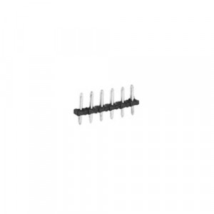 Контакт штыревой Z5.535.3625.0, Штыревой контакт, вертикальный, на плату, диаметр штыря 1 мм, шаг 3,5 мм, 6 полюсов, фиксация на плате пайкой, 250V, 4А, цвет: черный, серия 8520 S