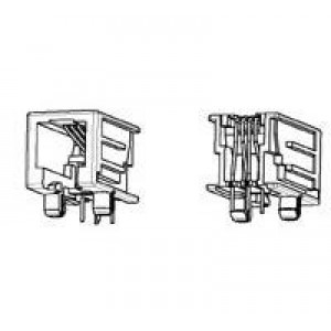1705950-1, Модульные соединители / соединители Ethernet Modular Jack SE 6/6 Gold flash