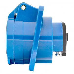 Розетка панельная 112 скрытая 2P+PЕ 16А 220В IP44 с защ. крышкой ps-112-16-220