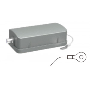 Защитная крышка D10A-MCV-2g/2S, Защитная крышка, типоразмер 10A, без уплотнителя, без защелки (упоры под одну защелку), с удерживающей стропой от утери с кольцевым наконечником, материал корпуса: алюминиевый сплав