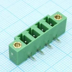 15EDGRM-5.08-04P-14-00A(H), Разъемный клеммный блок на плату, 4 контакта. Серия 15EDGRM-5.08