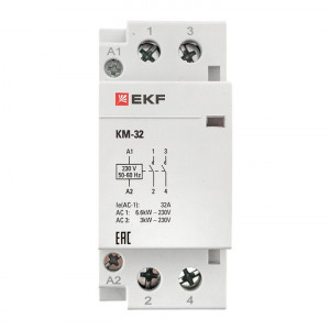 Контактор модульный КМ 32А 2NО (2 мод.) km-2-32-20