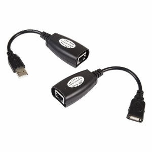 18-1176 USB удлинитель по витой паре (8p8c) REXANT(кр.1упак)