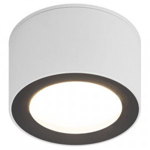 Светильник OL28 WH/BK под лампу GX53 IP44 настенно-потолочный спот черн./бел. Б0055581