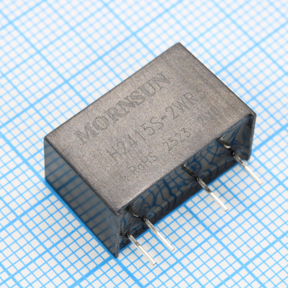 Изображение товара Преобразователь DC/DC на печатную плату 24В вход 15В выход 133мА H2415S-2WR3