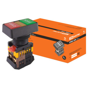 Кнопка РPВВ-30N "Пуск-Стоп" d30мм неон/230В 1з+1р SQ0704-0027