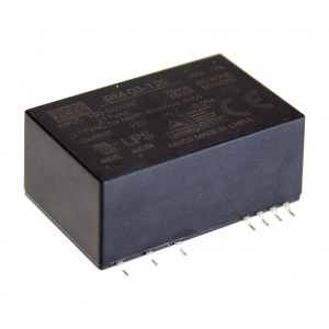 IRM-03-15S, AC-DC,3Вт, вход 85…305В AC 47...440 Гц, 120...370B DC, выход 15В/200мА, изоляция 3000В AC, в корпусе на плату 37х24х15мм, -30...+85°C, SMD