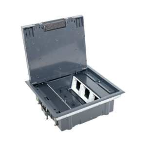 Лючок напольный с изменяемой глубиной C-Line 12 (с вертикально расположенной приборной рамкой) EKF cl-ln-k-12-1