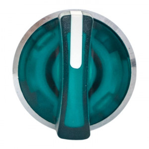 Исполнительный механизм переключателя ХB4 зеленый на 3 положения с фиксацией, с подсветкой с короткой ручкой IP65 EKF XB4BD3FL-G-65