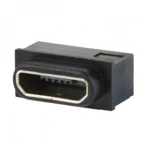UJ2-MIBH-4-SMT-TR-67, USB-коннекторы USB Jack 2.0 MicroB 5pin HZ SMT IP67