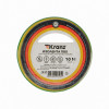 Изолента ПВХ 0,13х15 мм, 10 м, желто-зеленая KRANZ KR-09-2007