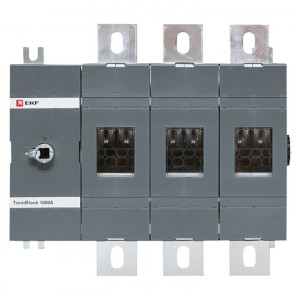 Рубильник 1600A 3P без рукоятки управления TwinBlock PROxima tb-s-1600-3p