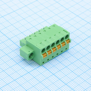 15EDGKDM-3.81-06P-14-00A(H), Разъемный клеммный блок, Серия 15EDGKDM-3.81 6 контактов