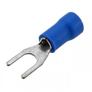 SVM2-4, клемма тип 'U' 4.3мм. пров. 1,5-2,5мм, изолированная Blue