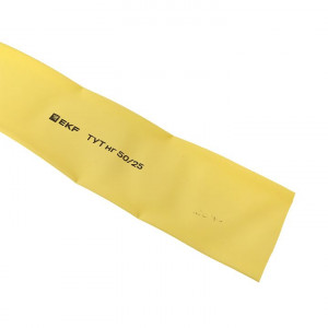 Термоусаживаемая трубка ТУТ нг 50/25 желтая рулон PROxima tut-50-y