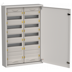 TITAN 5 Корпус металлический ЩРн-120 (2х60) 835х570х140мм IP31 серый (одна дверь) IEK TI5-50-N-2X060-31-7035