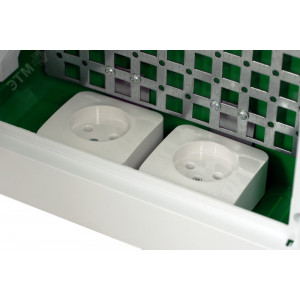 Корпус встраиваемый с белой дверью 3ряд/3 6мод 2 розетки City9 Box IT EZ9E312P2FIT