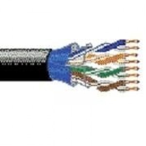 7939A 0101000, Многожильные кабели 24AWG 4PR SHIELD 1000ft SPOOL BLACK