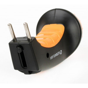 Фонарь аккумуляторный LED3804 4LED аккум. SLA 220В пластик. черн./желт. (кор.) 9215