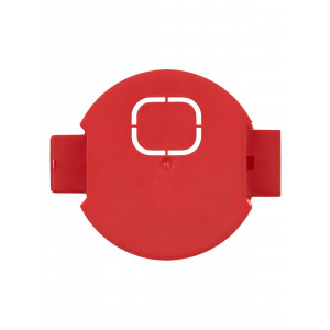 Установочная коробка СП D68х62мм, углубленная, саморезы, стыковочные узлы, красная, IP20, SQ1402-1106