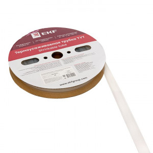 Термоусаживаемая трубка ТУТ 16/8 прозрачная рулон PROxima tut-16-tr