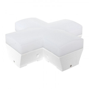 Фигурный коннектор для светодиодных линейных светильников ДБО-X белый 12Вт 6500К IP20 LUMA EKF LBL-X-12-W-6500