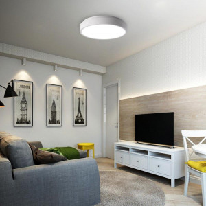 Светильник светодиодный декоративный PPB Scandic-R 36Вт 4000К IP20 настенно-потолочный бытовой WH 5036826