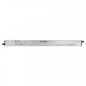 Блок питания ARPV-LG24240-LINEAR-PFC (24V, 10A, 240W) 034891, Источник напряжения с гальванической развязкой для светодиодных изделий. Входное напряжение 220-240 VAC. Выходные параметры: 24 В, 10 А, 240 Вт. Встроенный PFC >0.95. Тонкий металлический корпус IP67. Вход: 220-240VAC. Выход: 24VDC. Размер 400х30х21 mm..