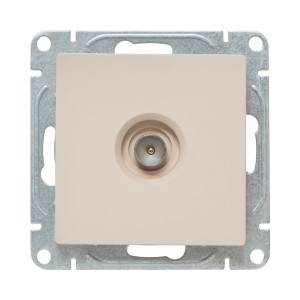 Механизм розетки TV, одиночная, кремовый Эпика EKF UP1-SOI-TV-1