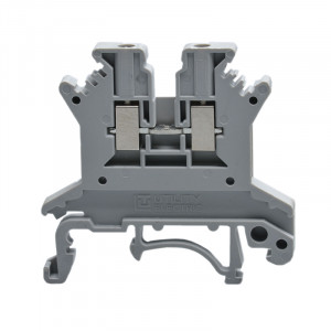 Проходная клемма JUK1-1.5-GY, Проходная клемма, тип фиксации провода: винтовой, номинальное сечение: 1,5 мм кв., 17,5A, 500V, ширина: 4,2 мм, цвет: серый, тип монтажа: DIN35