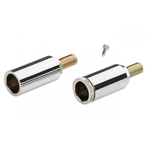 Держатель распорный PEN SH-2 017280, Пара держателей для установки профиля PEN враспор между 2-мя стенками ДСП, гипсокартон до 15мм. Отверстие для провода питания. Габариты: D17xH32мм. Высота винта 20мм. В комплекте 2шт держателя. Цена за комплект.