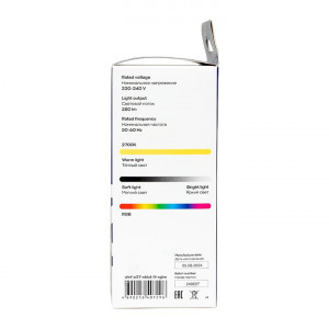 Умная филаментная RGB лампа E27 ST64 slwf-e27-st64-fil-rgbw