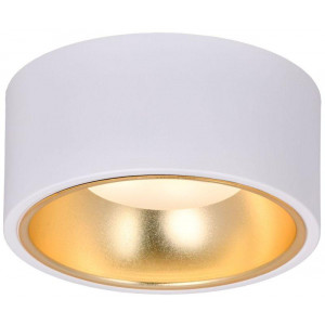 Светильник 4017 накладной потолочный под лампу GX53 бел./золото LT-UPB0-4017-GX53-1-K55