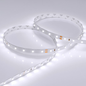 Лента RT 2-5000 24V White6000 (3528, 300 LED, LUX) 011504, Гибкая лента LUX, светодиоды smd 3528, 60шт/м (300шт на 5м), белая плата 8мм, скотч 3М. Цвет БЕЛЫЙ 5800-6500K. Питание 24V, мощность 4.8 Вт/м (24 Вт на 5м), угол 120°, цветопередача CRI>85. Размеры 5000х8x1.8мм. Мин.отрезок 100мм, 6 шт светодиодов. Пакет
