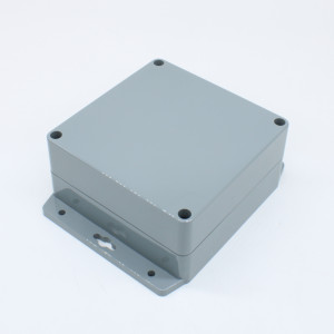 G386MF, Герметичный корпус из прочного ABS пластика с фланцем, IP65, темно-серый