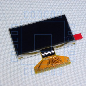 MI12864NO-W, OLED 2.4" 128x64, White color, интерфейсы: 8 битный паралл./SPI/I2C, контроллер SSD1305Z, VDD = 2.4 ... 3.5 В, -40...+70С