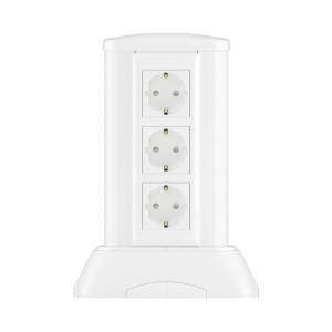 Миниколонна алюминиевая, 0.25м, цвет белый 19522