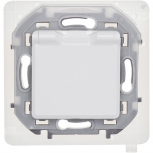 Розетка 1-м СП Inspiria 16А IP44 250В 2P+E защ. шторки с крышкой немецк. стандарт механизм бел. Leg 673740
