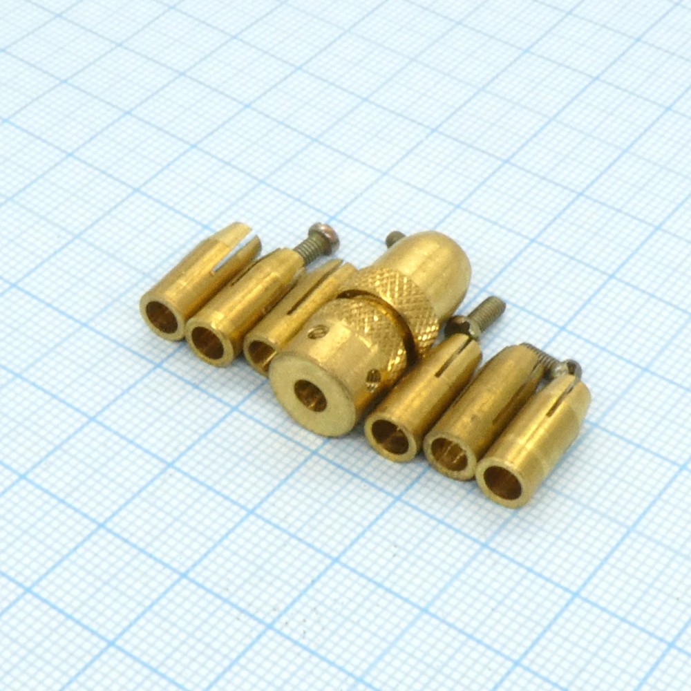 Изображение товара Набор цанг на вал 3 мм для сверл от 0.1 до 4 мм - Россия